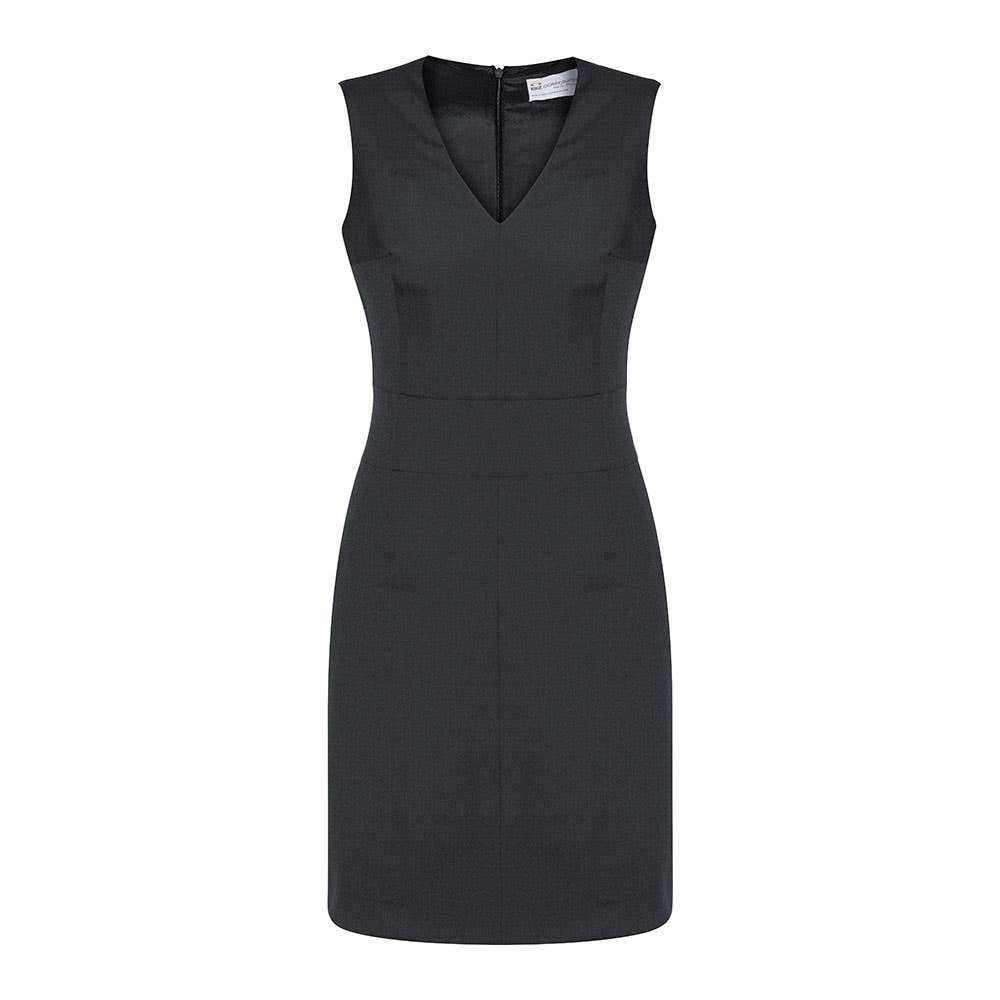 Ladies Sleeveless V Neck Dress Charcoal - 12_36015230_30121-CHA-12