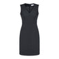 Ladies Sleeveless V Neck Dress Charcoal - 12_36015230_30121-CHA-12
