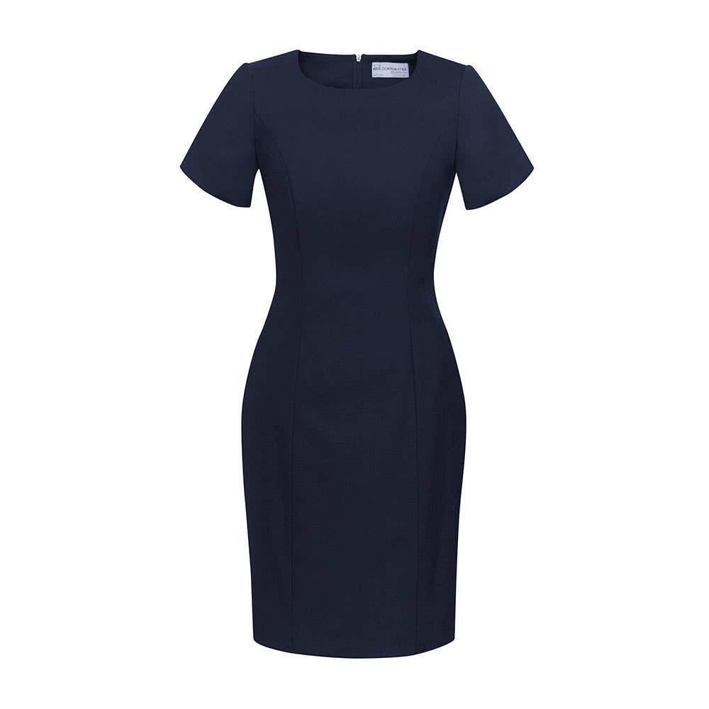 Shift Dress S/S Wool Navy - 12 36015259 34012-NAV-12