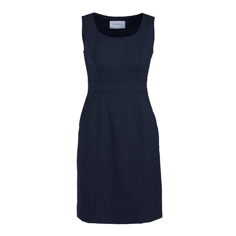 Sleeveless Dress-Navy-10 36015242 34011-NAV-10