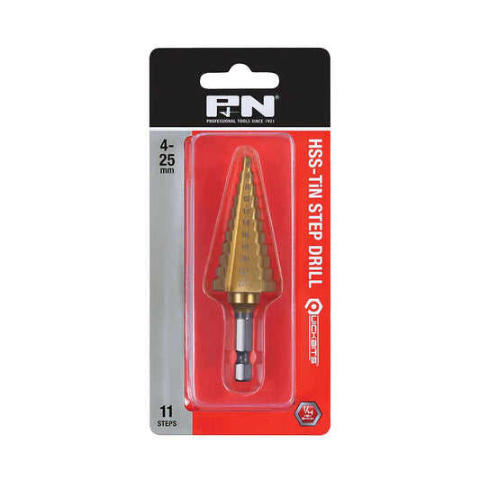 HSS TiN Step Drill Bit 11 Hole 4-25mm 79010793 149040250