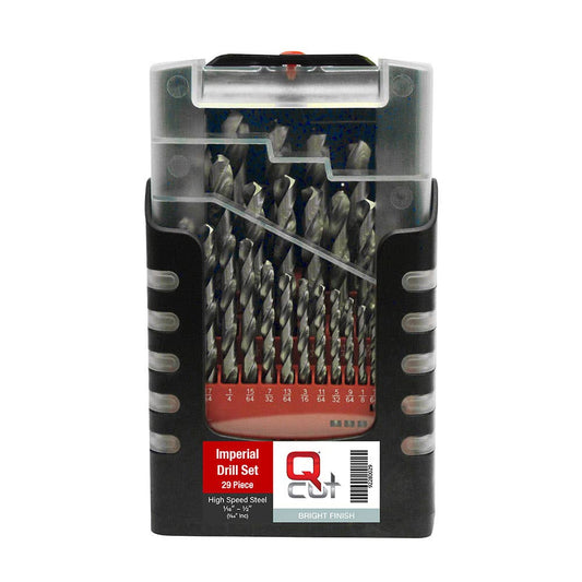 Jobber Drill Bit Set Bright Imperial 1/16'' - 1/2'' 29 Piece 92280029 DJBRISET-29