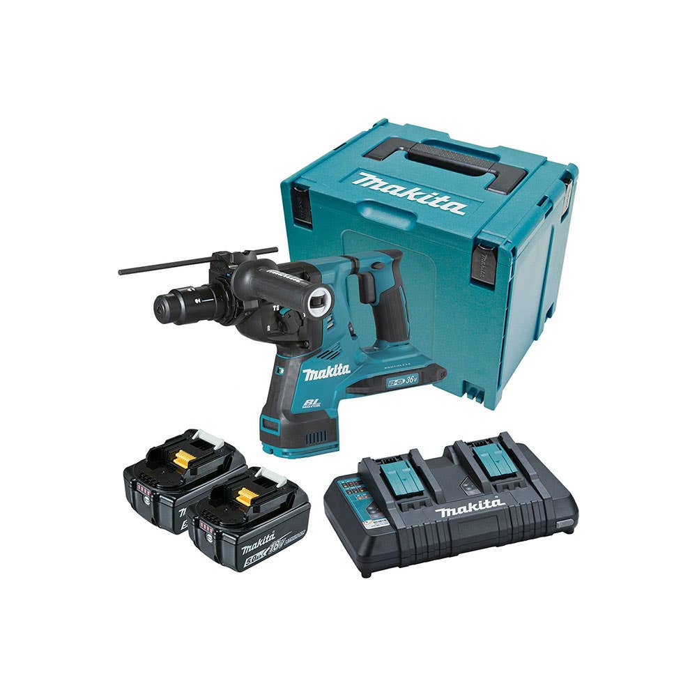 Cordless Rotary Hammer Drill Kit Brushless SDS Plus 28mm 18V x 2 501794 DHR283PT2J