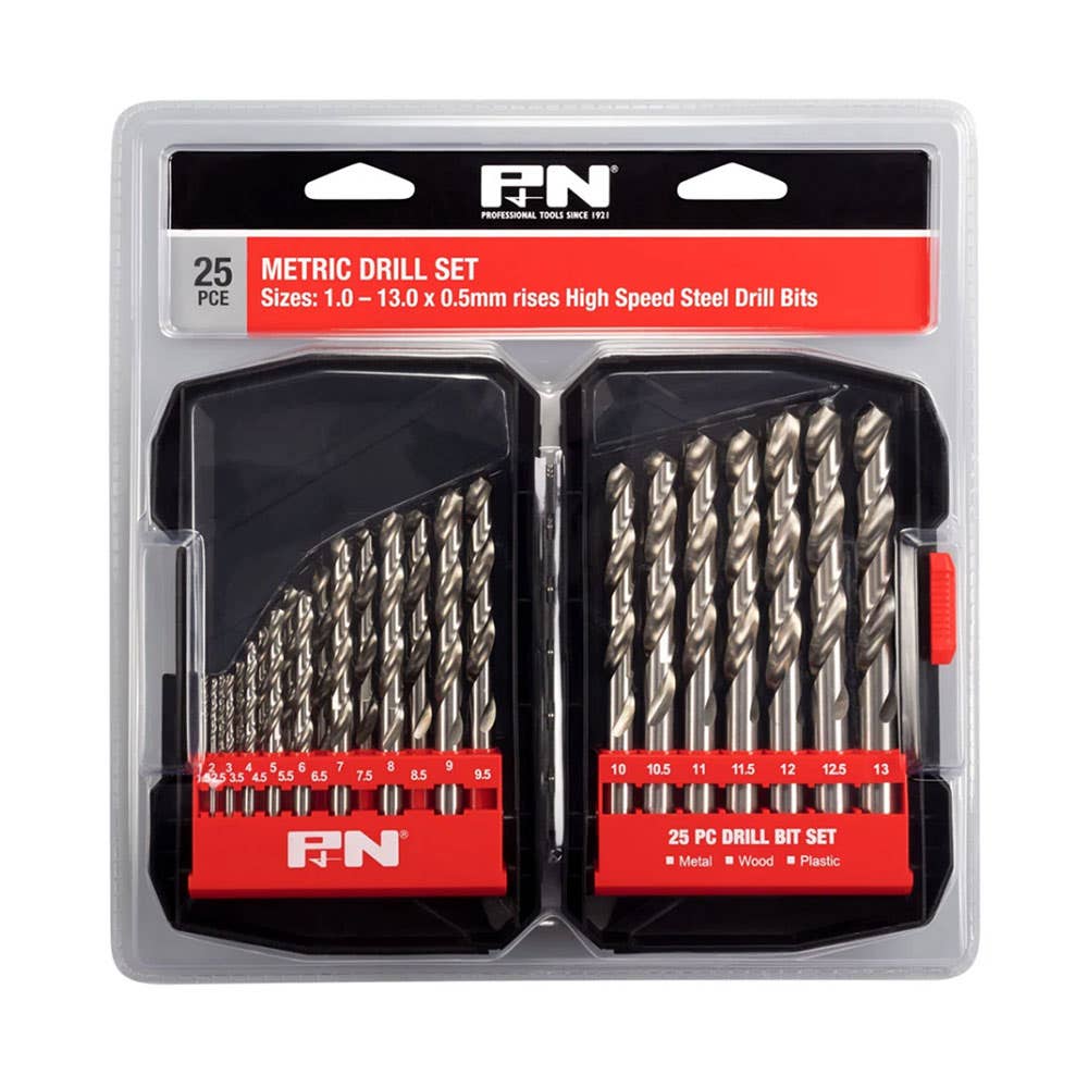25 Piece Drill Bit Set Metric 1-13 x 0.5mm 477308 166044642