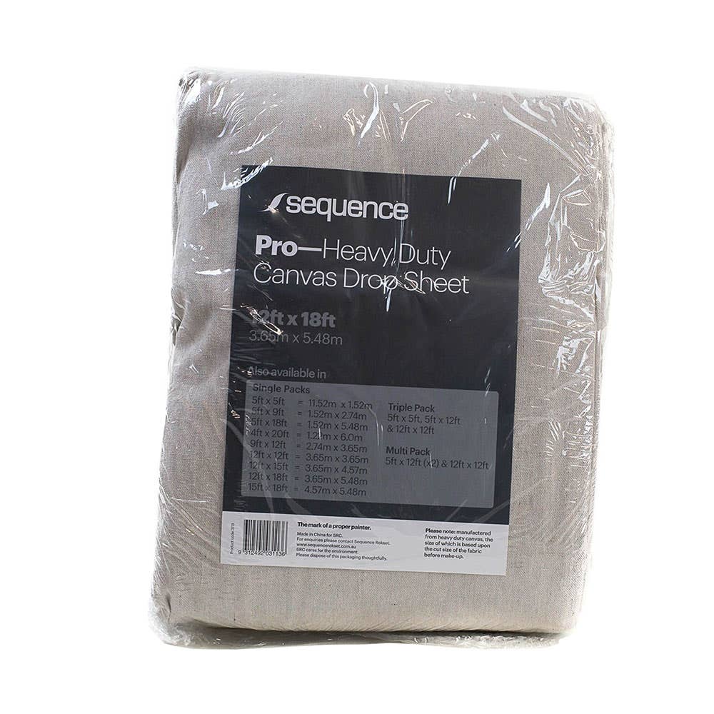 Pro Heavy Duty Canvas Drop Sheet 3.6 x 5.5m – ATOM