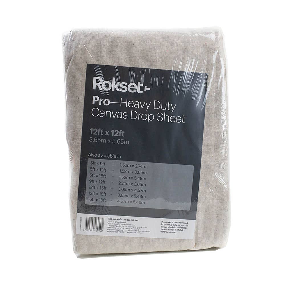 Pro Heavy Duty Canvas Drop Sheet 3.6 x 3.6m – ATOM
