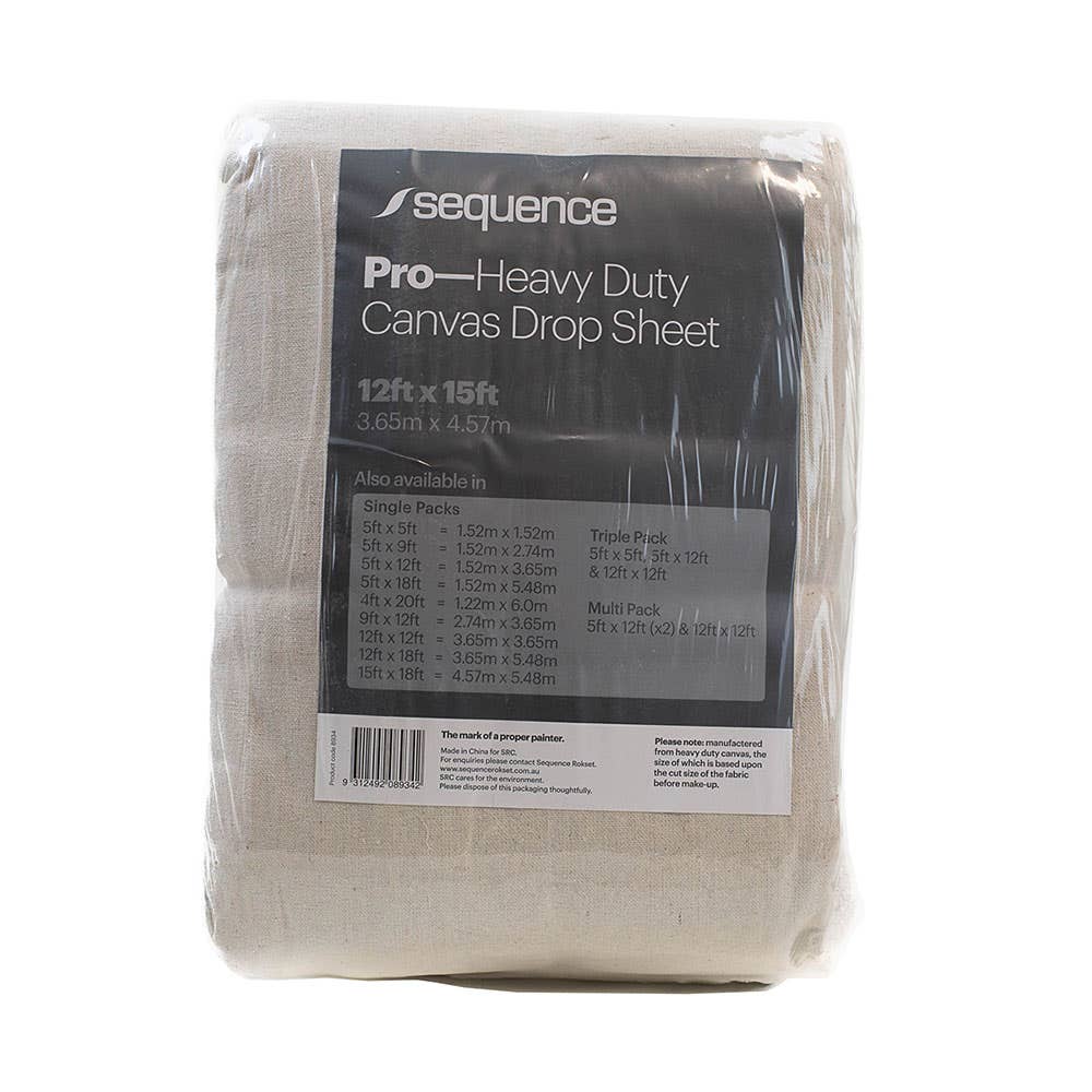 Pro Heavy Duty Canvas Drop Sheet 3.6 x 4.6m – ATOM