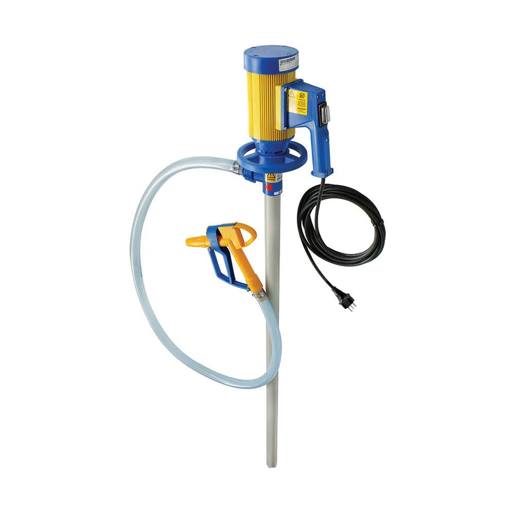 Chemical IBC Drum Pump Kit 205L Poly 1.2m Poly Tube 112L/min 40035215 JP-280-PP-HC-1200