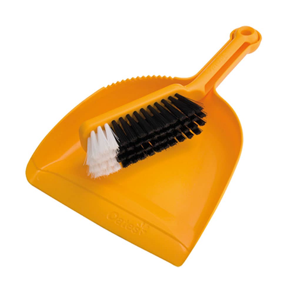 Dustpan + Bannister Brush Yellow 312341 164575