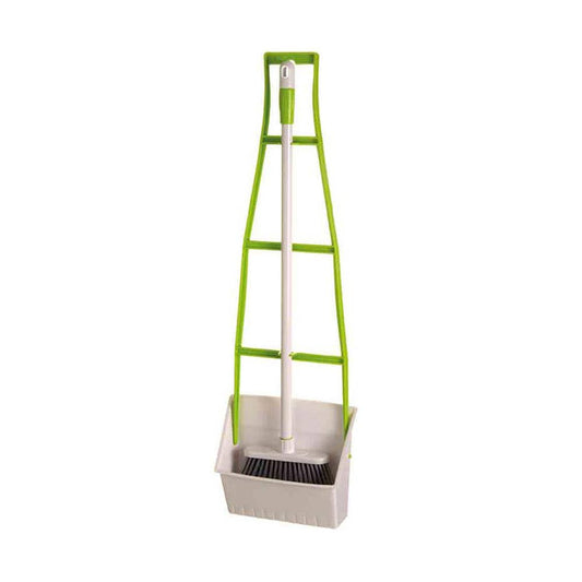 Dustpan + Bannister Brush Long Handled Plastic 90550026 SAB2126