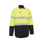 FLAREX RIPSTOP PPE2 FR Inherent 197gsm Taped Shirt Yellow/Navy 2834 - 4XL_505874_2834YN4XL