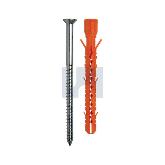 Mb-S Nylon Frame Plug ZP w/Screw Pozi 3 Mungo 10 100/30 - Pk 50_40088651_MUNMBS001122310