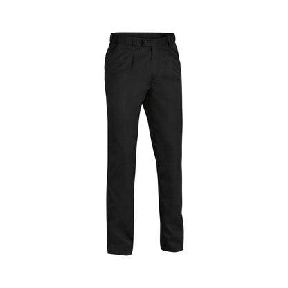 Pants Poly Viscose 235gsm Stain ReGuard Perm Press Black 127ST Bisley_40011608_BP6123D_BBLKS27