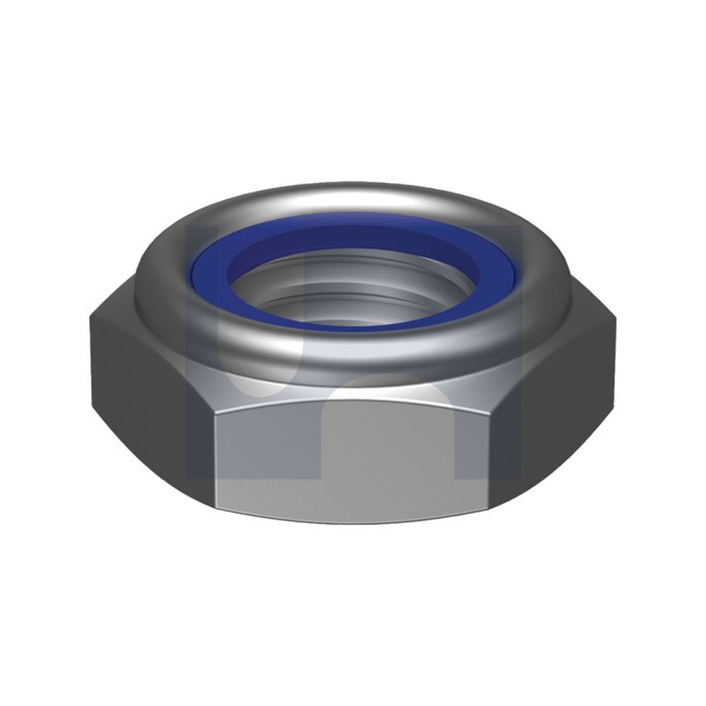Nyloc Thin Hex Nut ZP (Rohs Compliant) Iso10511/Cl 04 M24 - Pk 100_40093242_NN05ZTCM24