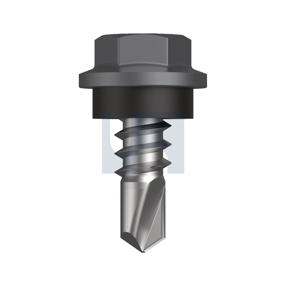 Metal Sds Hex Head + Washer Basalt - Cl4 As3566 #8-18 12 - Pk 1000_40094118_TBAM4SH0818012