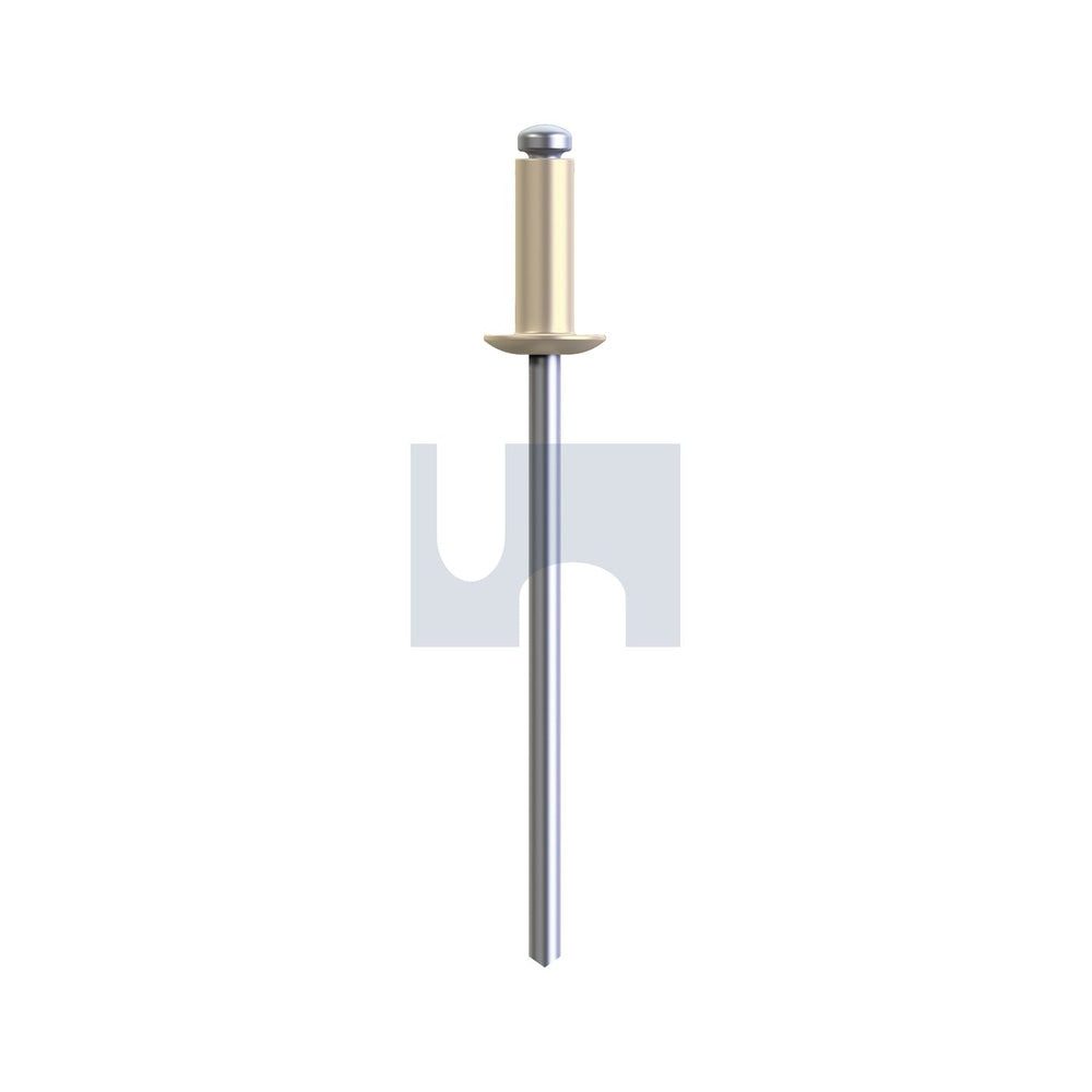 Rivet Dome Hd Open Paperbark 73As2 - Alum 5052/Steel Zp #42 - Pk 1000_40093792_RPA73OAS402