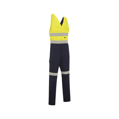 Coverall Action Back Tape Cotton 310gsm Yellow/Navy 112R Workit_40113918_4006YN112R