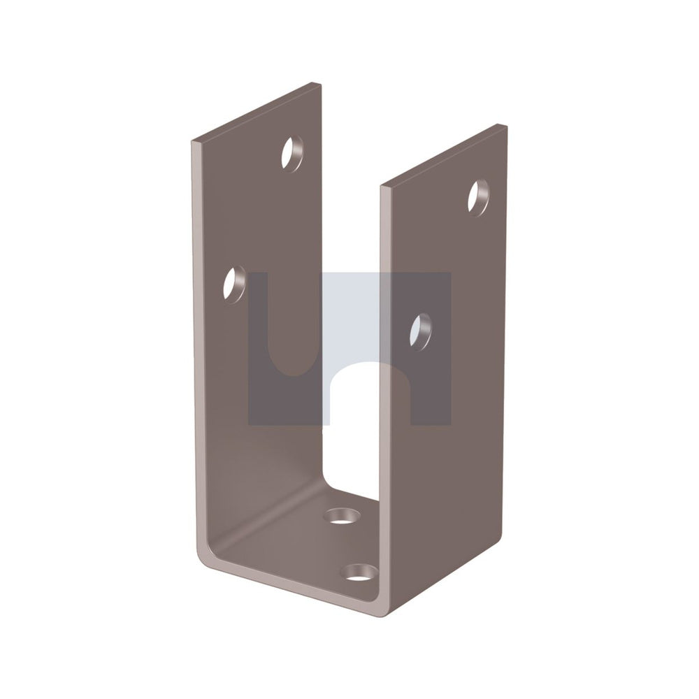 Post Support H/Duty HDG U Shape Bolt On M12 100 X 152 - Pk 5_40099044_GUPGT100