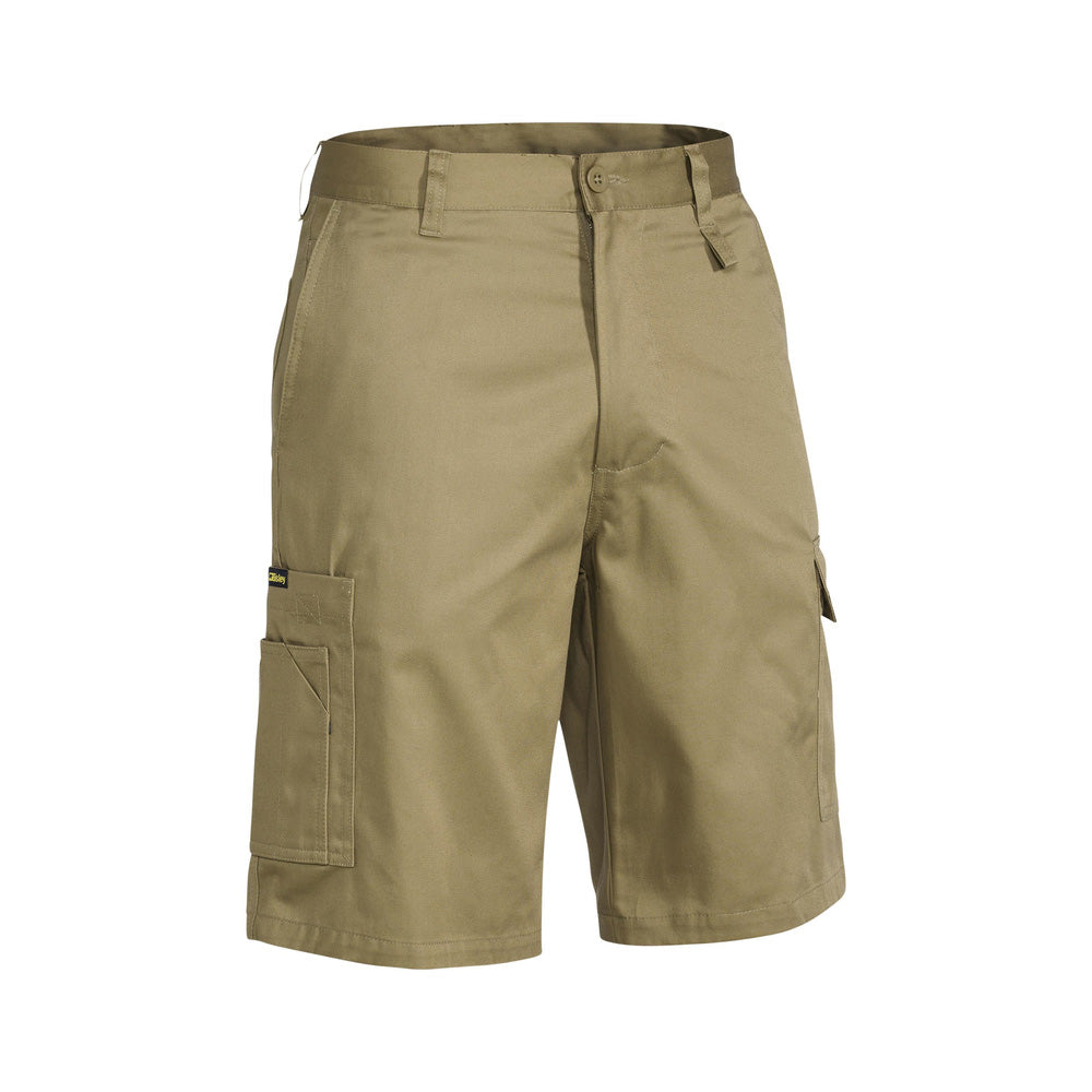Shorts 112R Khaki Cotton Drill 240gsm Utility Vent Bisley_36002476_BSH1999_BCDRR12