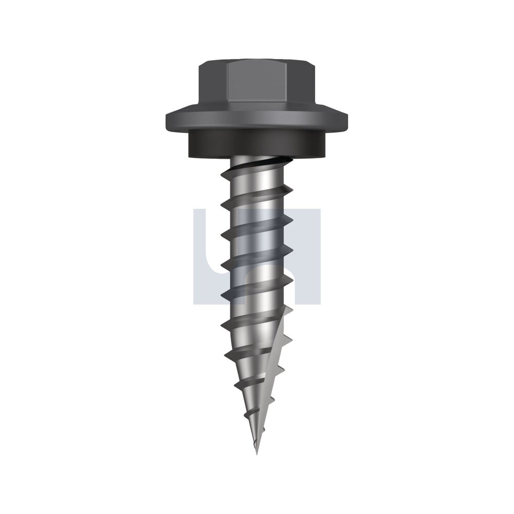 Type 17 Hex Head + Washer Basalt - Cl4 As3566 #12-11 25 - Pk 1000_40094155_TBAW4SH1211025