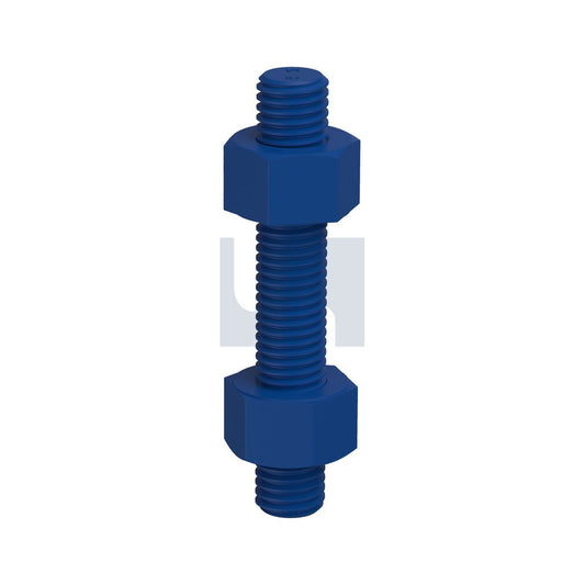 Unc Stud Bolt & Nut Kit Xylan Blue Astm A193/A194 Gr B7+2H 1 Unc 195 - Pk_40101957_KSPB7BC1000195