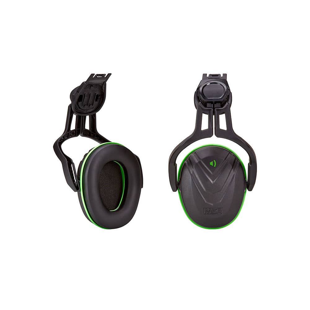 V-Gard&trade; Helmet Mounted Earmuffs Class 4 22dB Green 40034233 10190356