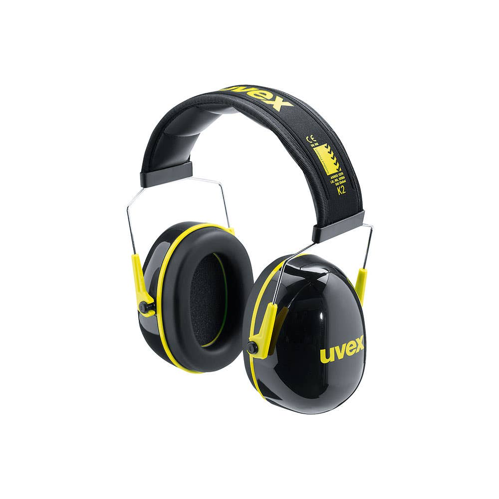 uvex K2 Headband Earmuffs Class 5 Yellow/Black 313024 2610.002
