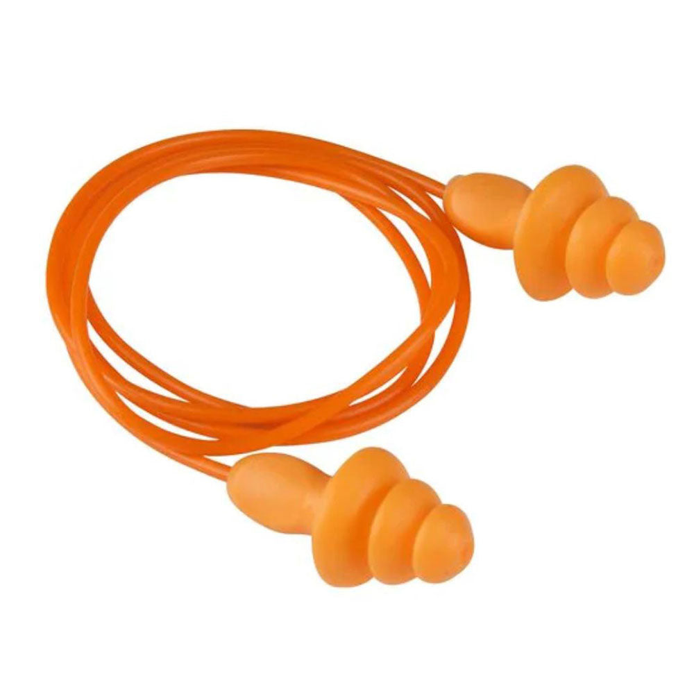 Multi-Flanged Corded Reusable Earplugs Class 3 100 Pairs 181931 AT010561119