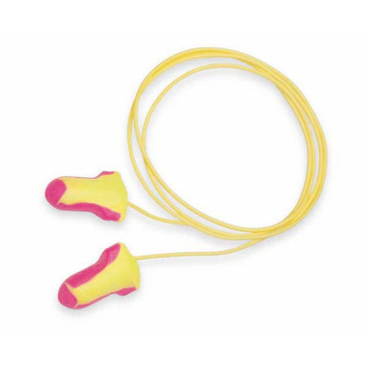 Laser Lite Corded Disposable Earplugs Class 4 Pink/Yellow 100 Pairs 98889966 LL-30