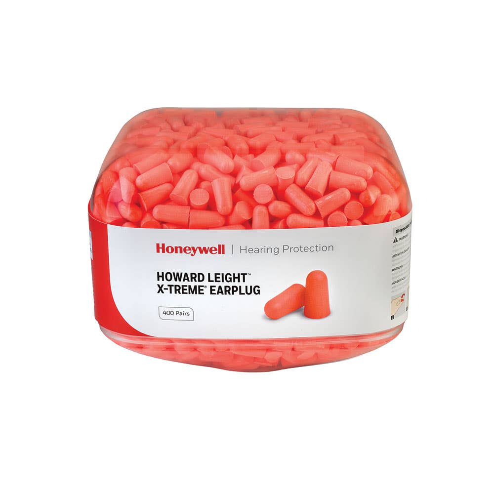 X-Treme&trade; Hi-Vis Uncorded Disposable Earplugs Refill Canisters Class 5 2 x 400 Pairs 40024689 HL400-XTR-REFILL-AM