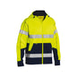 Jacket Hoodie 4XL Hi Vis Yellow/Navy Poly Fleece 300gsm 3M Tape Bisley_36001463_BK6819T_TT044XL