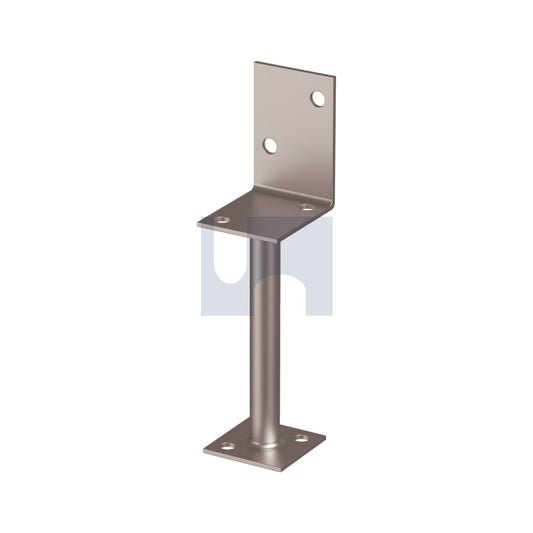 Post Support H/Duty Hot Dip Galvanised L Shape Rod Stem 90 300 - Pk 10_40099011_GLSGR090300
