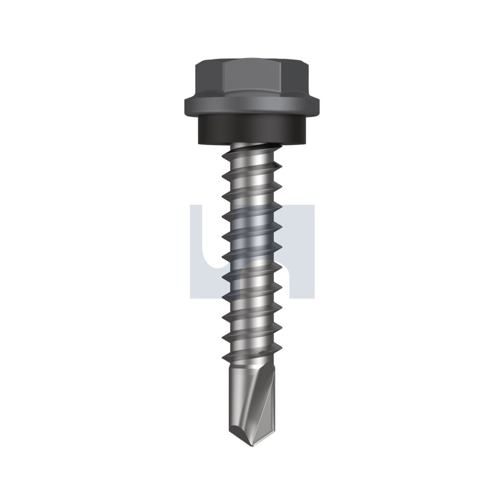 Metal Sds Hex Head + Washer Basalt - Cl4 As3566 #10-16 25 - Pk 1000_40094120_TBAM4SH1016025