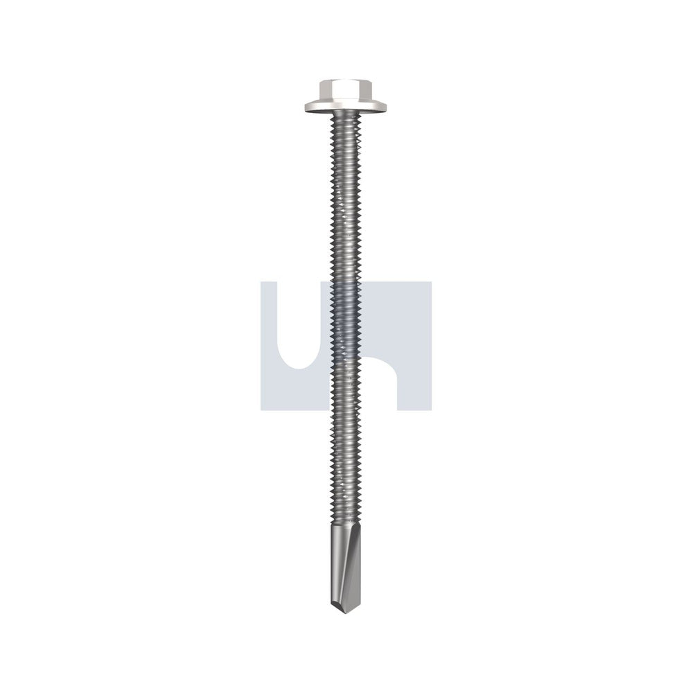 S500 Sds Flanged Hex Head Dover White - Cl4 As3566 #12-24 85 - Pk 500_40098311_TDW54FH1224085