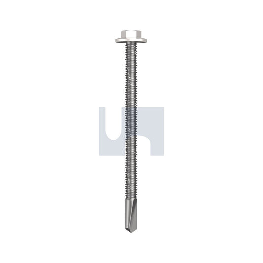 S500 Sds Flanged Hex Head Dover White - Cl4 As3566 #12-24 85 - Pk 500_40098311_TDW54FH1224085