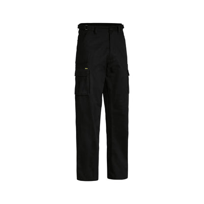 Pants Cargo 102ST Black Cotton Drill 310gsm 8 Pocket Bisley_60010411_BPC6007_BBLKS02
