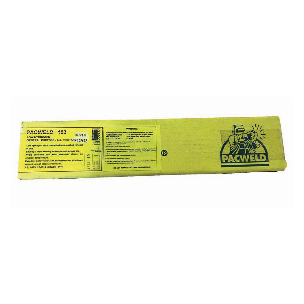 Pacweld Low H2 Welding Electrode 3.2mm Pk 5kg 79900009 WC0304 P103