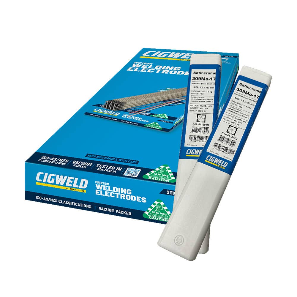 Cigweld Satincrome 309Mo-17 Stainless Welding Electrode 2.5mm/2.5kg 90200019 611692N