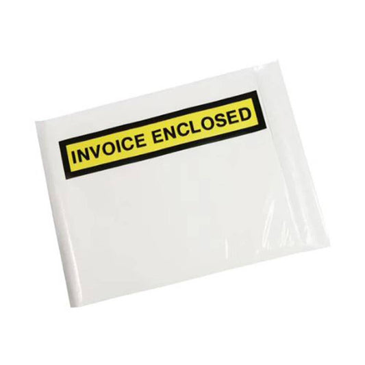 Envelope Self Adhesive INVOICE ENCLOSED White 150 x 115mm Pk 1000_79916551_74929
