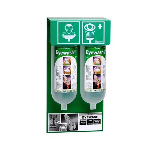 Tobin Eye Wash Wall Stand with 2 Bottles 90060152 TOB129