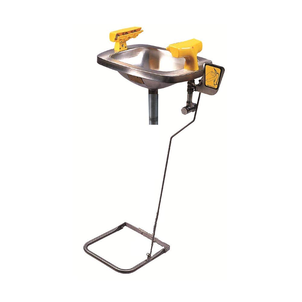 Hand & Foot Operated Wall Mounted Safety Eye/Face Wash Unit 88840075 SE 415