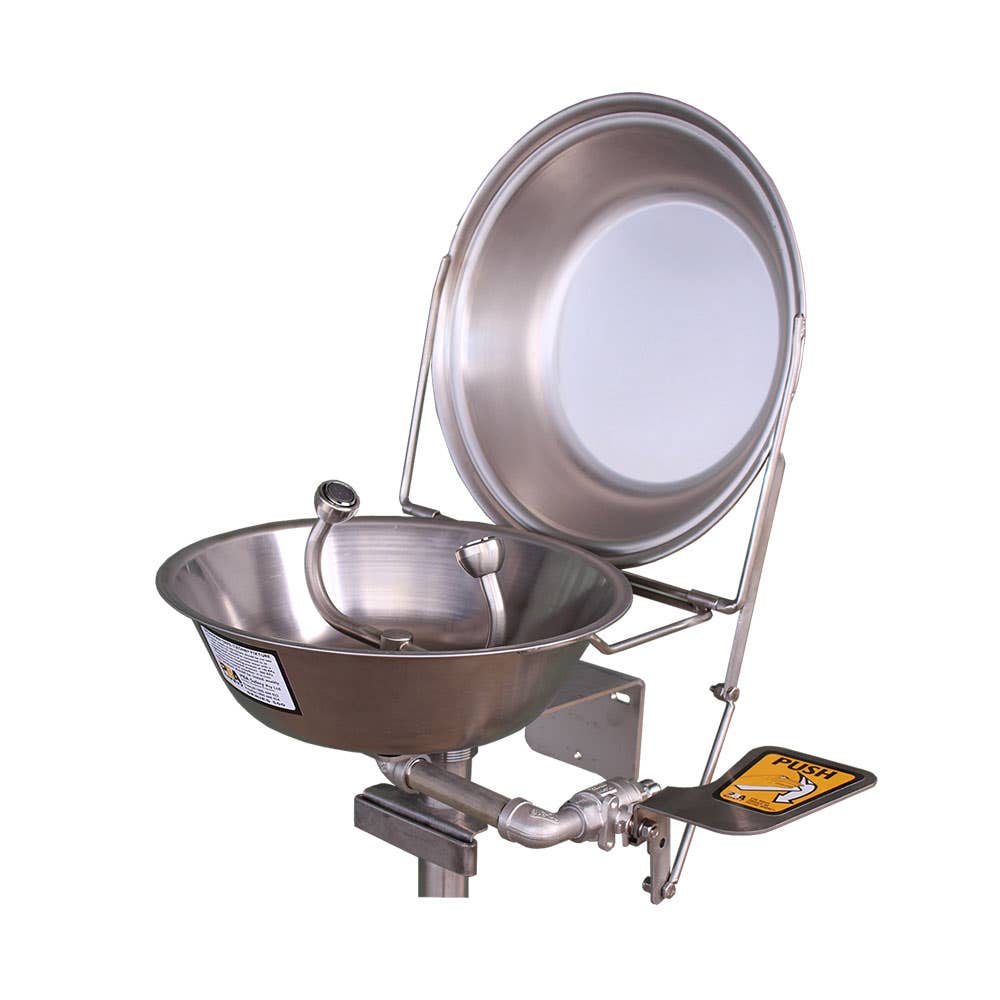 Wall Mounted Eye Wash Unit with Flip Top Dust Cover Hand Operated 40015369 SE 582FTL