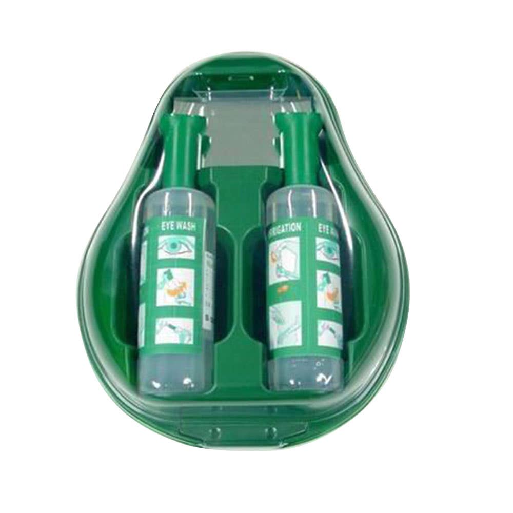 Eyewash Station 2 X 500ML Dust Cover Integrated Mirror Integrated Eye Cup 496700 AWDS01