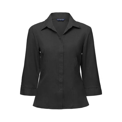 Shirt Ladies 2145 Ezylin 3/4 Sleeve Charcoal City Collection 10 Charcoal 2145-CHA-10 40058301 2145-CHA-10
