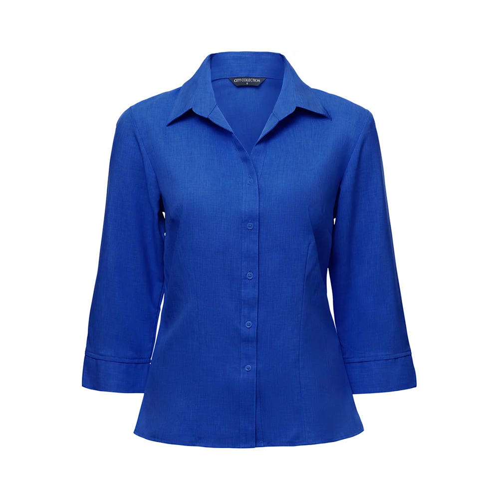 Blouse Ladies Ezylin 3/4 Slv ROAYL - 18 529258 2145-ROYAL-18