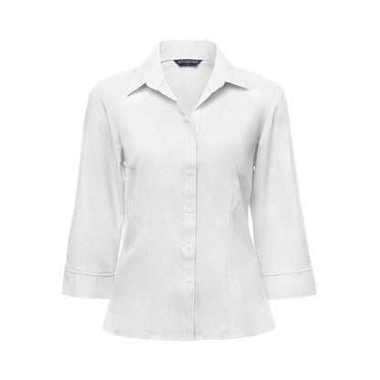 Blouse Ladies Ezylin 3/4 Slv White - 14 36015851 CC2145-WHT-14