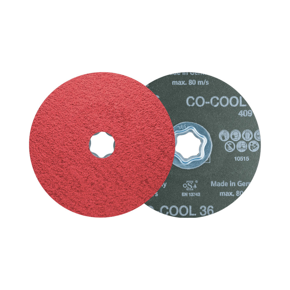 POS COMBICLICK ceramic oxide grain fibre disc dia. 125 mm CO-COOL36_40108508_49900035