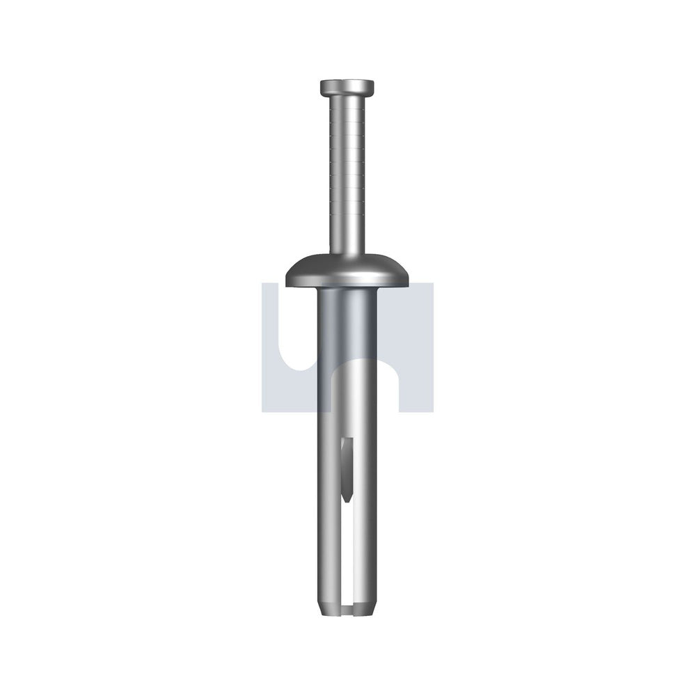 Nail In Anchor-Mushroom Hd ZP Zinc Alloy Body - Steel Pin 6.5 50 - Pk 100_40089572_MNPZM0650050