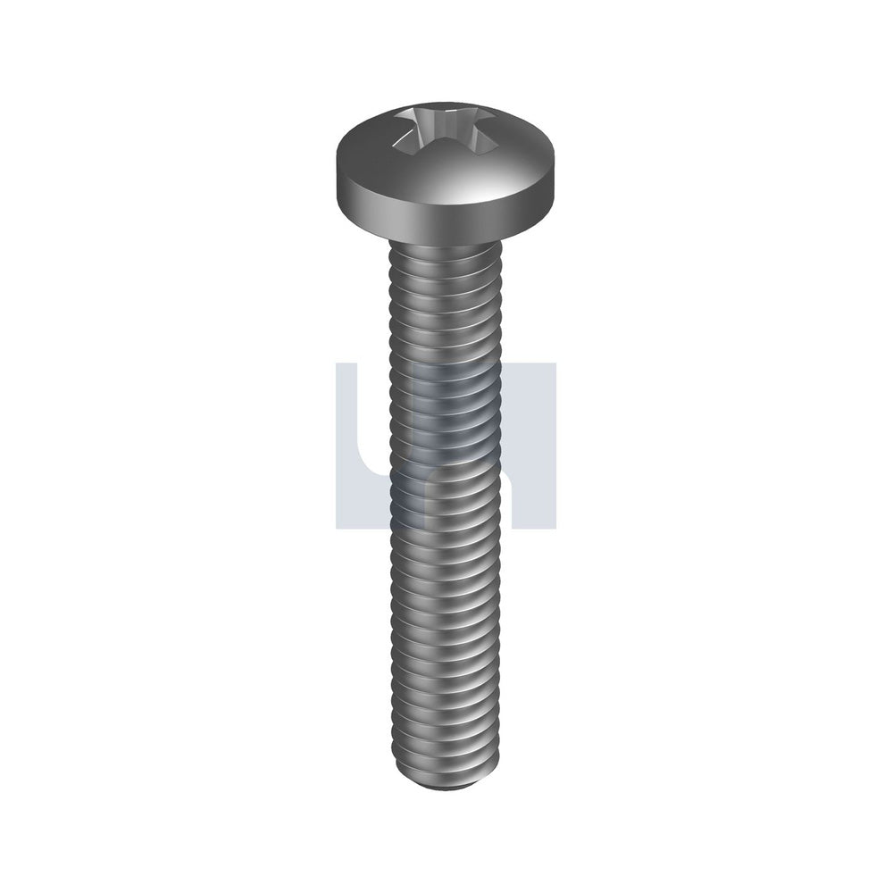 Metal Thread Pan Phil Zinc Plate As1427:1996/Mild Steel M8 40 - Pk 100_40093001_MSMSZPPM080040