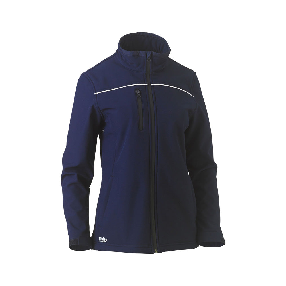 Jacket Womens Soft Shell Bisley 8 Navy BJL6060_BPCT8_40021941_BJL6060_BPCT8